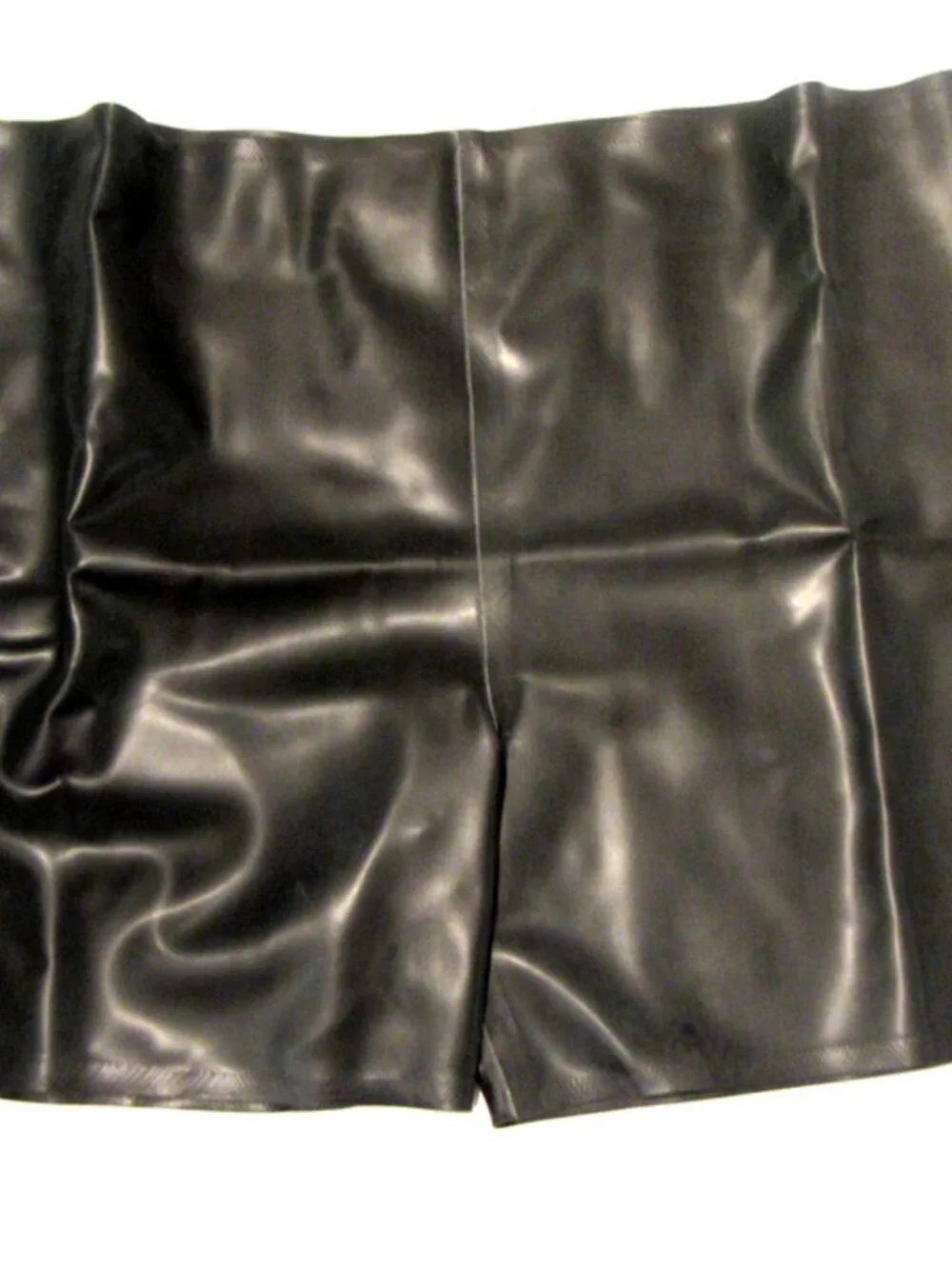 Men's Classic Latex Rubber Boxer Shorts Honour, New Black L